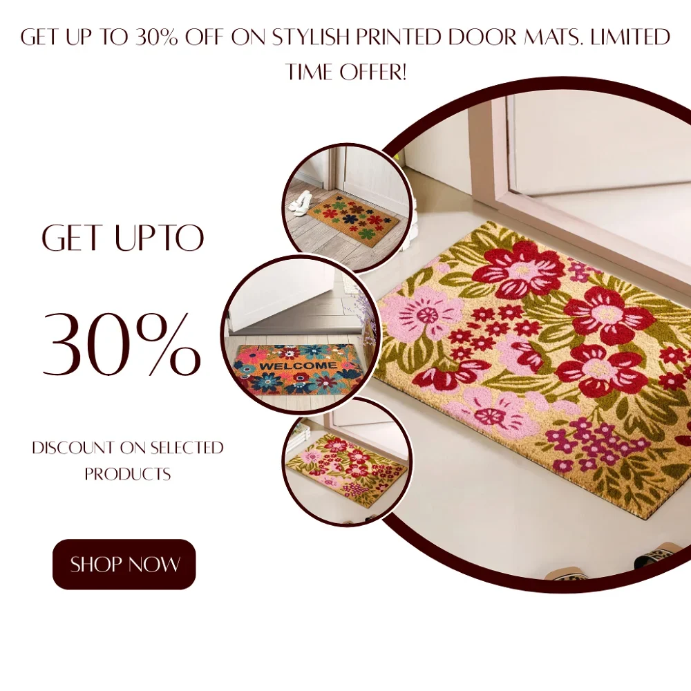 Printed door mats